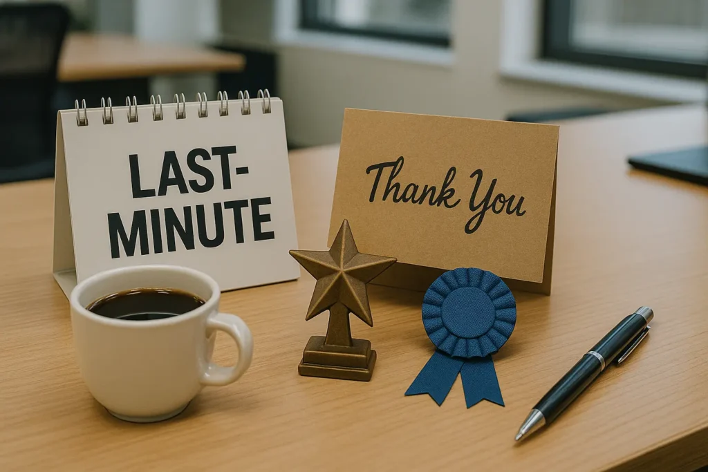 Last-Minute Employee Appreciation Ideas for Busy Managers